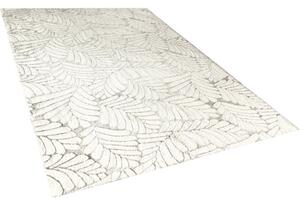 Covor pufos Solevito Romance Cutout Leaf bej 160x230 cm