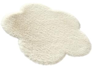 Covor pufos Solevito Romance model floare bej Ø 60 cm