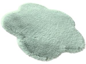 Covor pufos Solevito Romance model floare verde eucalipt Ø 60 cm