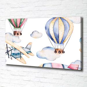 Tablou pe pânză canvas Avioane și baloane