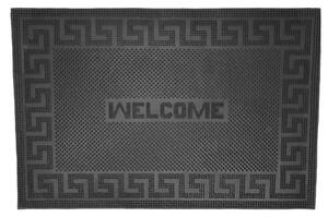 Covoraș intrare cauciuc Welcome negru 40x60 cm