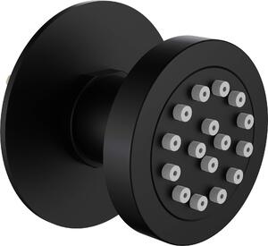 Deante Cascada, duză rotundă de duș sub ipsos Ø60mm, negru mat, DEA-NAC_N77K