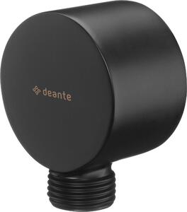 Deante Cascada, racord colț rotund pentru furtun de duș 1/2", negru, NAC_N54K