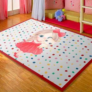 Covor camera copii antiderapant diverse marimi rosu fetita