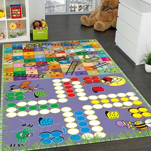 Covor camera copii antiderapant diverse marimi multicolor jocuri