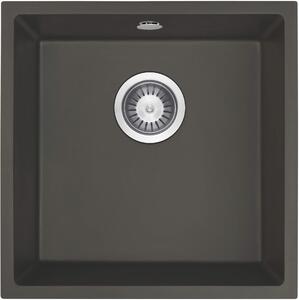 Deante Corda, chiuveta cu 1 camera 440x440x200mm, antracit metalic, DEA-ZQA_T10A