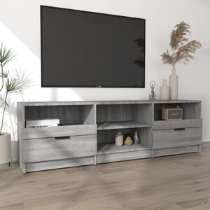 Comodă TV, sonoma gri, 150x33,5x45 cm, lemn prelucrat