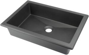 Deante Correo, chiuveta granit 500x350x140 mm, antracit metalic, DEA-CQR_TU5U