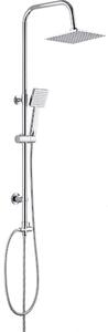 Deante Floks, coloana de dus cu manual 1 functie si cap de ploaie, crom, NAC_01FK