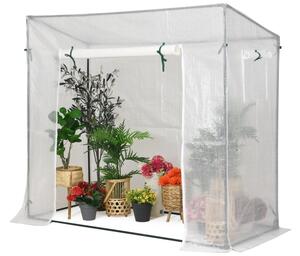 Mini solar de grădină pentru roșii 2 x 0,8 m Garden Point alb