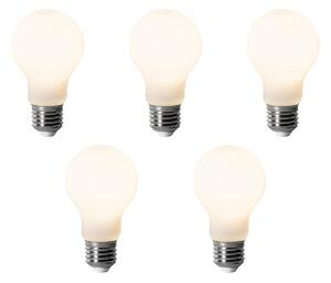 Set de 5 becuri LED E27 dimabile A60 Opal 7W 806 lm 3000K