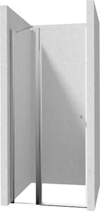 Deante Kerria Plus, usa de dus cu 1 canat 80x200 cm, sticla transparenta 6 mm, profil cromat, DEA-KTSU042P