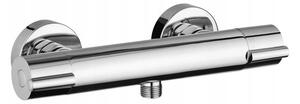 Deante Joko, baterie termostatica de dus 150 mm cu racord de jos, crom, BOJ_04BT
