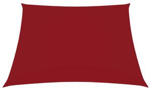 Parasolar, roșu, 4x4 m, țesătură oxford, pătrat