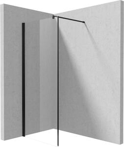 Deante Kerria Plus, cabină de duș 80 cm, înălțime 200 cm, sticlă transparentă de 6 mm cu ActiveCover, profil negru, KTS_N38P