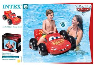 INTEX Jucărie de piscină Cars ride-on, roșu, 84x109x41 cm