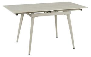 Masa extensibila REEF, grej cu efect de piatra travertin, ceramica/met