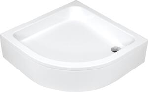 Deante Plus II, cadă de duș pătrată din acril cu picioare 80x80x26 cm, adâncime 12 cm, alb, KTU_032B