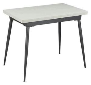 Masa extensibila SMART, alb/negru, 60/120x93x77 cm