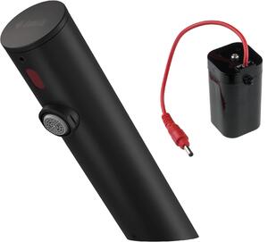 Deante Sense, robinet pentru chiuvetă fără atingere, fără control al temperaturii, sursă de alimentare 4xAA, negru mat, DEA-BQR_N28R