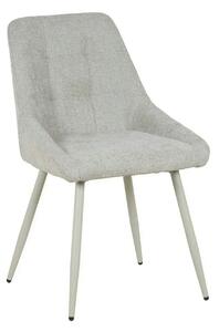 Scaun KENT, grej/gri deschis, stofa clasica/metal, 50x60x84 cm