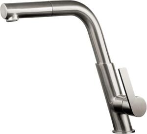 Deante Silia, baterie chiuveta cu pulverizator extractibil, otel, DEA-BQS_F73M