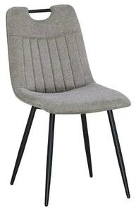 Scaun KIP, grej/negru, stofa clasica/metal, 45x59x89 cm