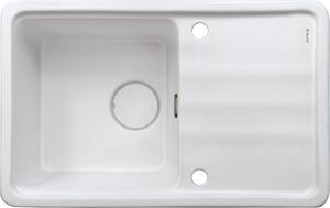Deante Momi, chiuveta ceramica cu scurgere 780x500x230 mm, alb, DEA-ZCM_6113