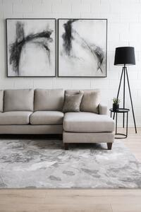 Covor Floral Living Dormitor, Model Opus 54208 760, Gri 80x150