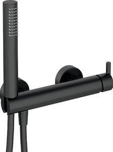Deante Silia, baterie de dus cu set de dus de mana, negru mat, BQS_N41M
