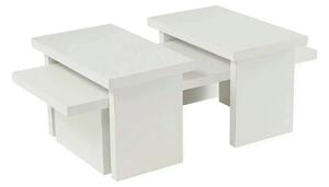 Masuta cafea SANCTUARY, alb, PAL, 110x45x30 cm