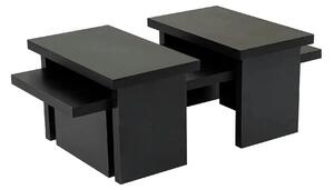 Masuta cafea SANCTUARY, negru, PAL, 110x45x30 cm