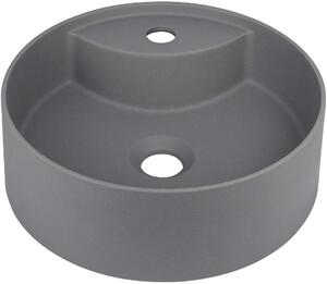 Deante Silia, chiuveta blat cu orificiu pentru robinet 360x360x125mm, antracit metalic, DEA-CQS_TU4B