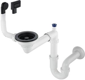 Deante Space-Saver, set de gunoi pentru chiuvetă din granit cu 1 cameră, negru, DEA-ZXY_N949