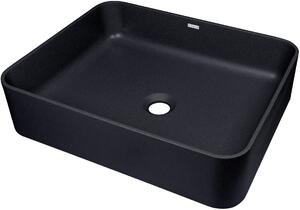 Deante Temisto, chiuveta blat granit 500x400x120mm, negru mat, DEA-CQT_NU5S