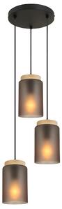 Lampă suspendată APP1811-3CPR Frosted Grey