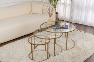 Set masute de cafea Aurum Auriu