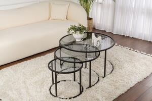 Set masute de cafea Aurum Negru