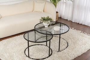 Set masute de cafea Aurum Negru