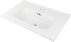 Deante Tubo, chiuveta incorporabila ceramica 60x38,5x16 cm, alb lucios, DEA-CTU_6U6M