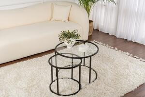 Set masute de cafea Aurum Negru