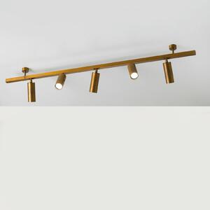 Cremasco Plafonieră 7534, alamă brunată, 5 becuri, GU10, reglabil, Bronz / Alamă Veche, Camera de zi / sufragerie, Alamă, Modern