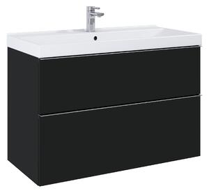 Elita Look, dulap lavoar 100x45x64 cm 2S PDW, negru mat, ELT-168107
