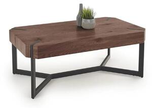 Masuta cafea LAVIDA, nuc/negru, 110x60x43 cm