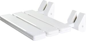 BISK Erga Handicap PRO, scaun de duș montat pe perete cu rabatabil 320x328 mm, alb, ERG-07623