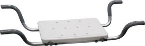 BISK Erga Handicap PRO, scaun de baie rabatabil 820x300 mm, alb-gri, ERG-06218