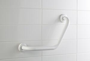 BISK Erga HANDICAP "PRO", mâner curbat 220x220 mm, 25mm, alb, ERG-04776