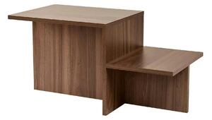 Masuta cafea HARMONY, nuc, PAL, 80x40x40 cm