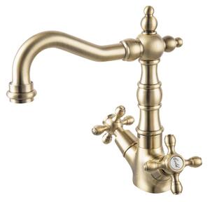 F-Design Lacrima, baterie pentru chiuvetă de sine stătătoare, bronz retro, FD1-LRA-4-66