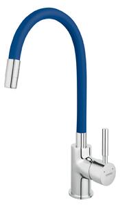 Novaservis Ferro Zumba - Baterie chiuveta cu brat elastic, albastru-crom, 70710-0MD